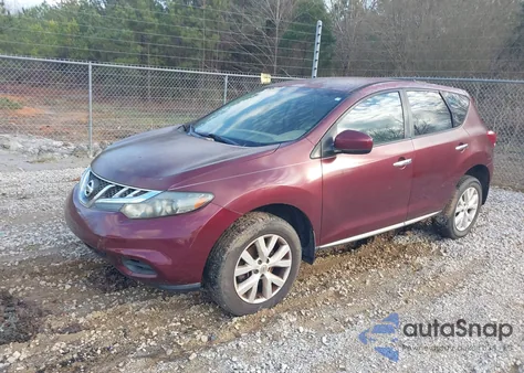 2012 Nissan Murano S z USA, uszkodzony, nr VIN JN8AZ1MUXCW103574